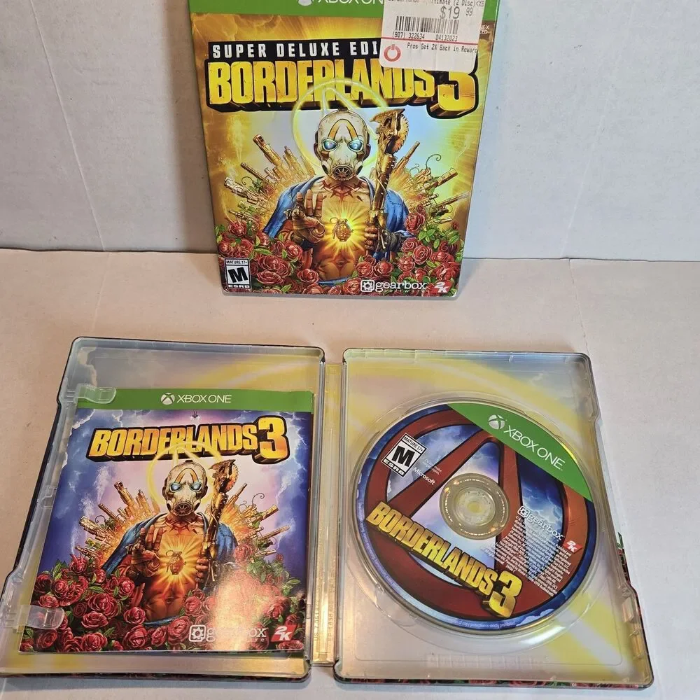 Borderlands 3: Super Deluxe Edition Microsoft Xbox One - Steel Book And CIB